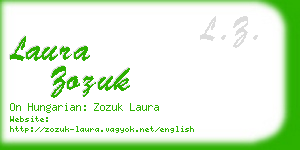 laura zozuk business card